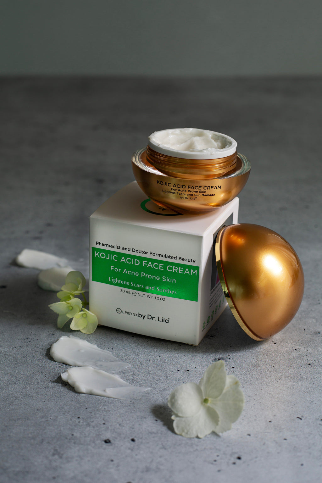 Kojic Acid Dark Spot Brightening Cream – Fade Scars + Even Skin Tone (Vegan)